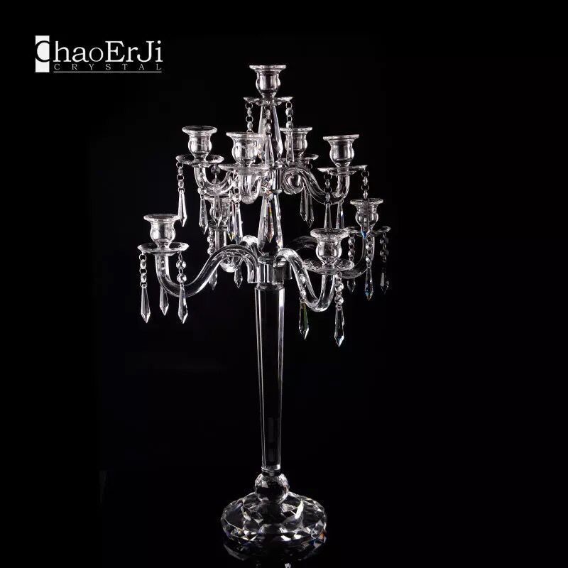 Del Aire Crystal Candelabra Candle Holder