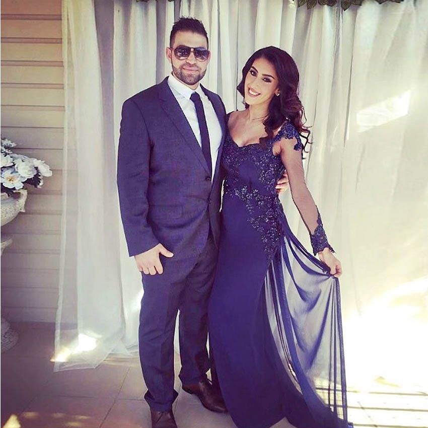 navy maternity evening dress