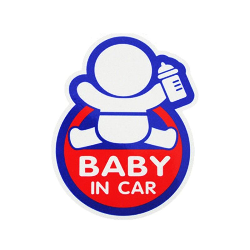 2021 Wholesale New Lovely Reflective 3D BABY IN CAR Sticker Warning