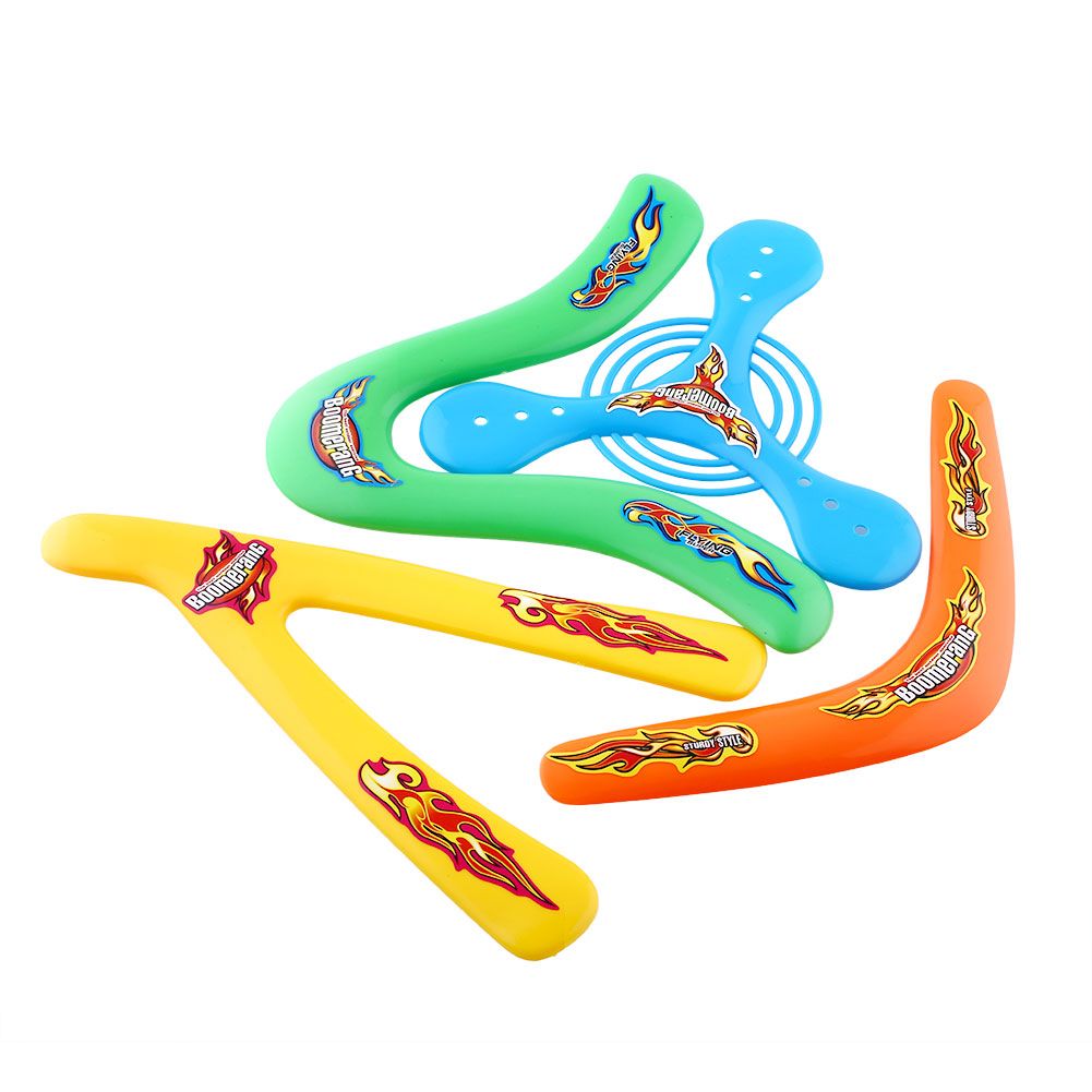 Kids 4 Shapes Colorful Boomerang Lightweight Genuine Returning Throwback
