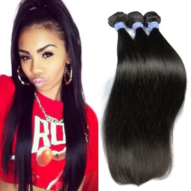 30 Off Natural Color Indian Hair Weave Silky Straight Human Hair
