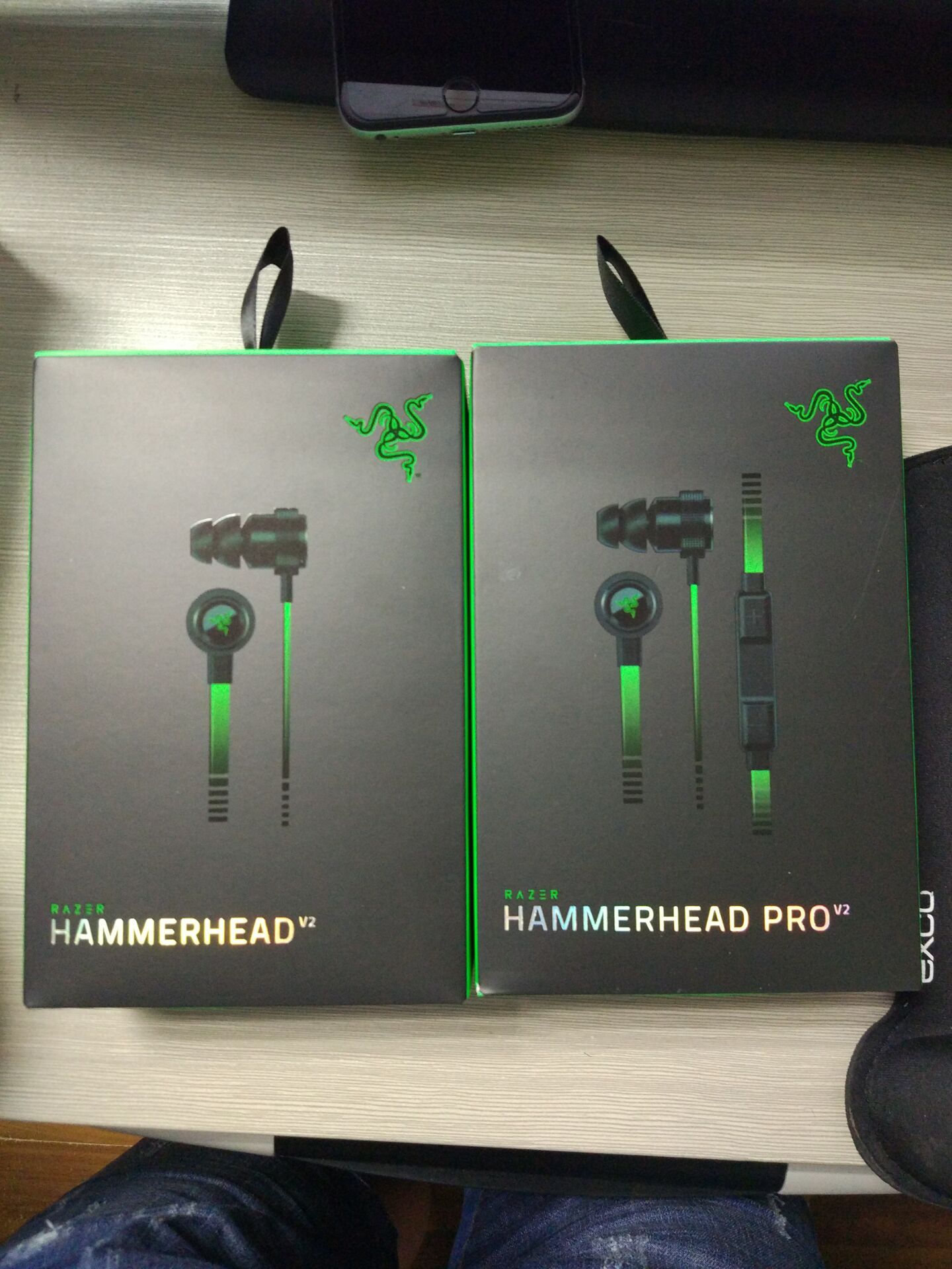Earphone Gaming Headsets Fast Dhl With Microphone With Retail Box In Ear Noise Isolation Stereo Bass 3 5mm Razer Hammerhead Pro V2