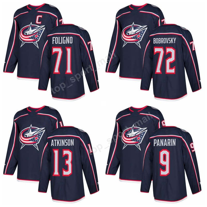 blue jackets bobrovsky jersey