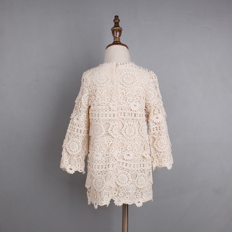 Bebe Filles Crochet Dentelle Robes 17 Enfants Filles Princesse Hallow Out Robe Fille Automne Hiver De Noel Vetements Bebes Vetements Du 18 3 Dhgate
