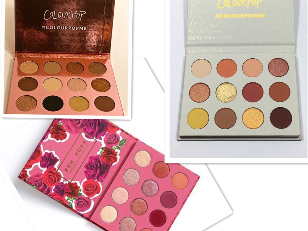 Colourpop Cosmetics X Karrueche Karrueche Fem Rosa She I Think I Love You Yes Please Pressed Powder Eyeshadow Palette Eye Shadow Eyeshadow For Green