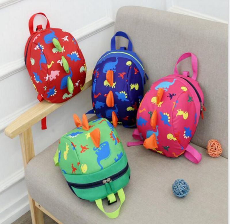 Childrens Boys Girls Kids Dinosaur Backpack School Bag Rucksack with Reins UK