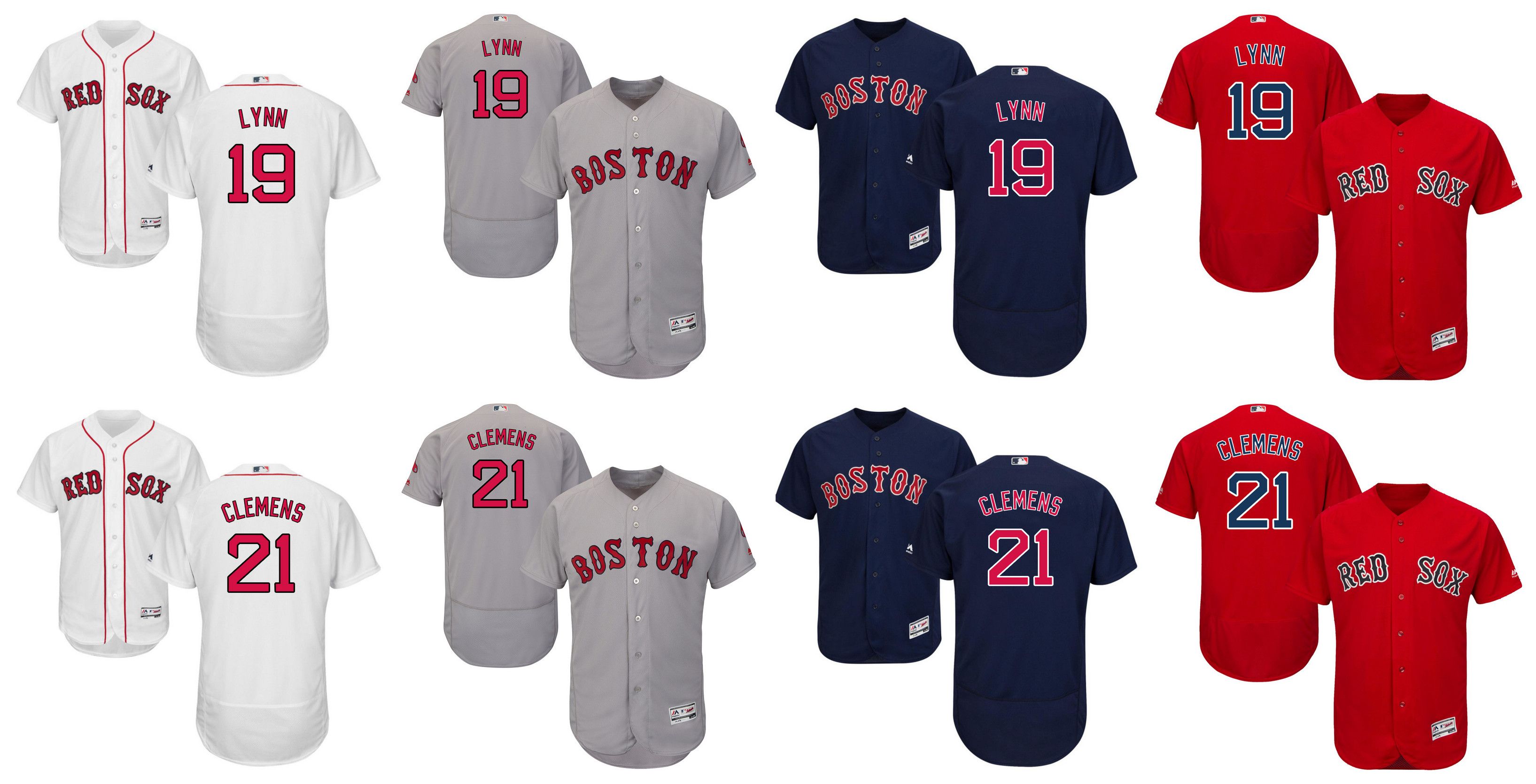 Chemise baseball red sox Clearance