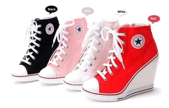 scarpe da ginnastica con tacco a spillo