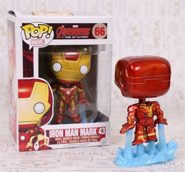 New 10cm FUNKO POP 66# The Avengers 