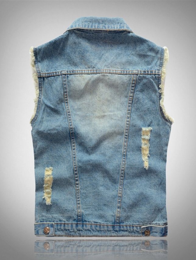 denim jacket with no sleeves