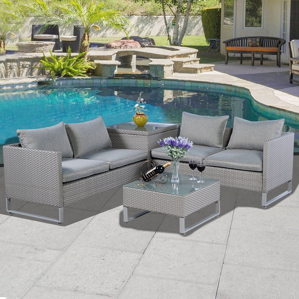 2021 All Weather Outdoor Furniture Garden Furniture Sofa Set New Style