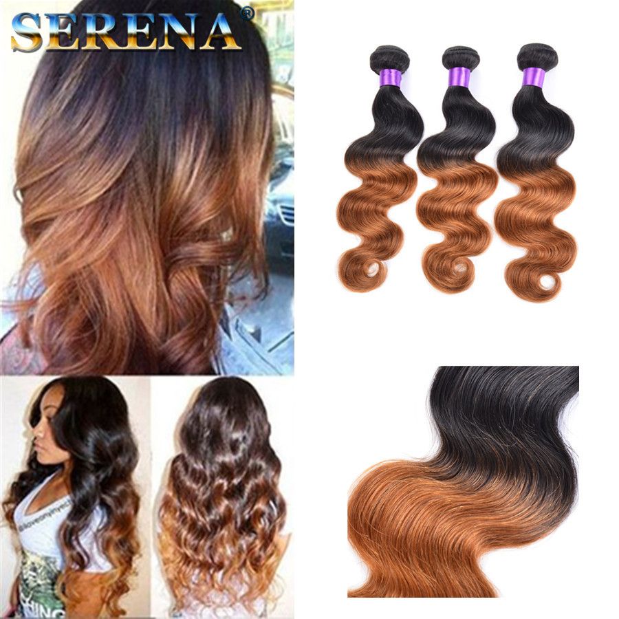 Ombre Hairs 10 30 Brazilian Human Hair Extensions Ombre Dip Dye