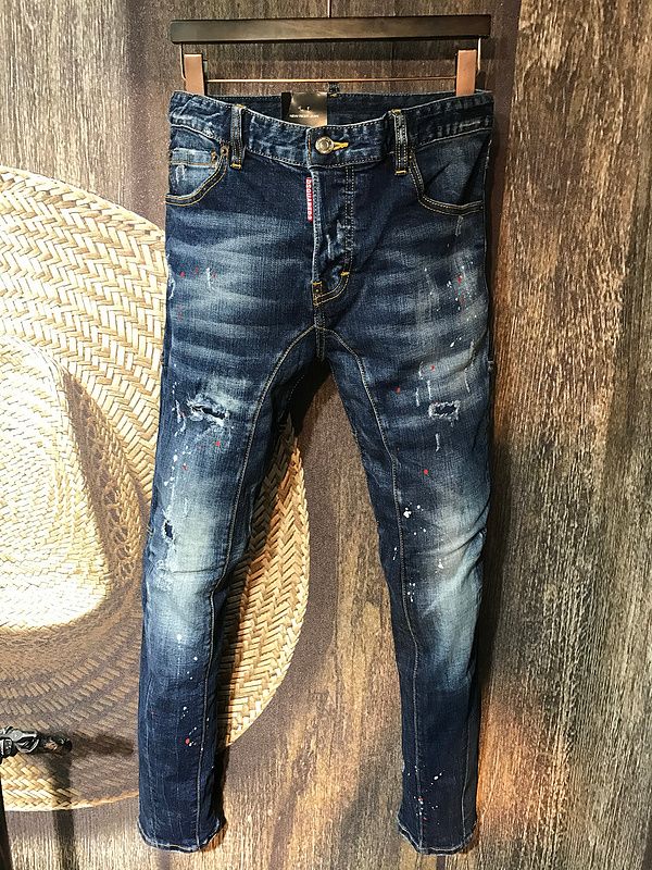 dsq jeans paint
