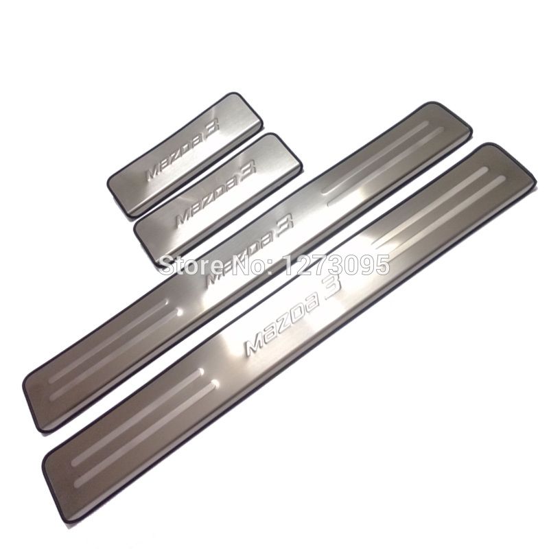 2019 2014 2015 Mazda 3 Alexa Stainless Steel Door Sill Scuff Plate