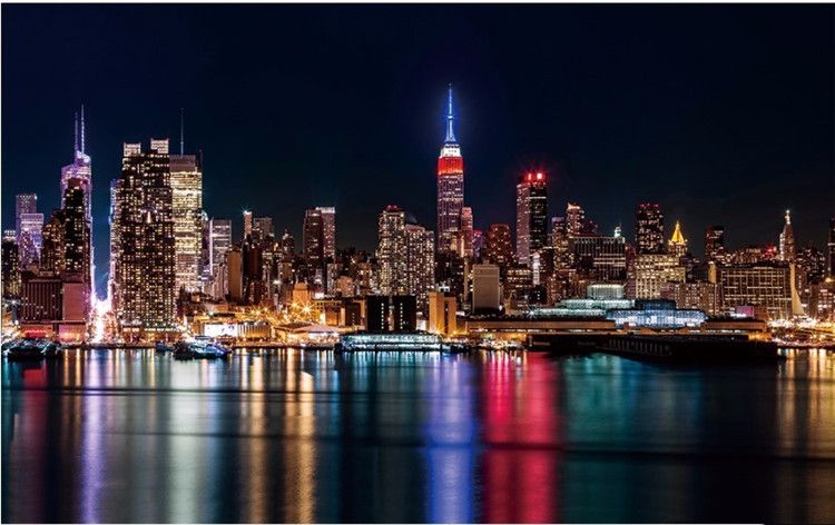 Grosshandel Benutzerdefinierten Hintergrund New Yorker Nacht Der