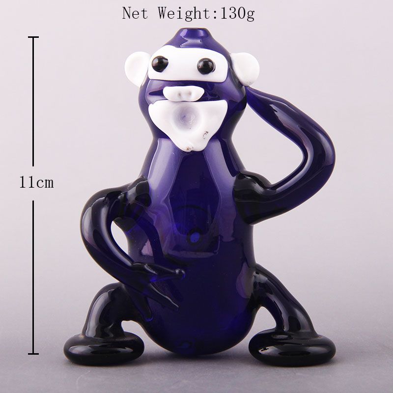 2021 High Simulation Monkey Scratching Head Smoking Pipes Oil Rigs