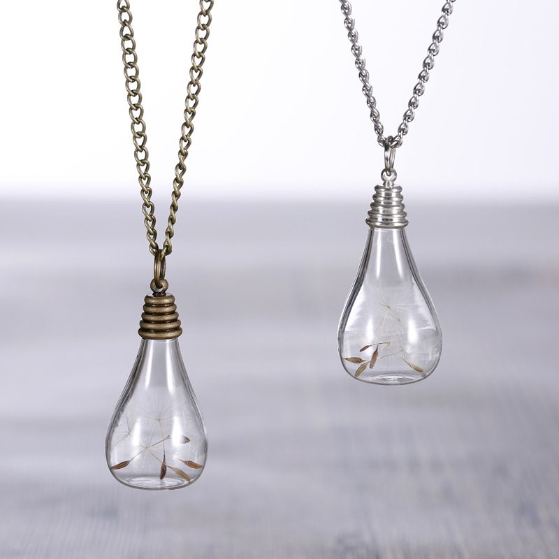 Whole Vintage Light Bulb Shaped, Light Bulb Pendant Necklace