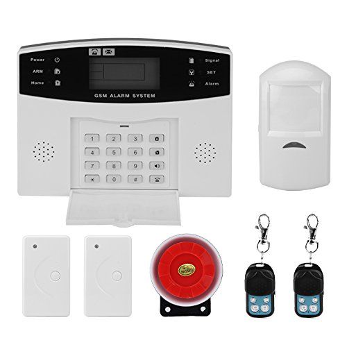 Security Alarm System GSM, SMS Notifications, 8 Wired Defense Zones