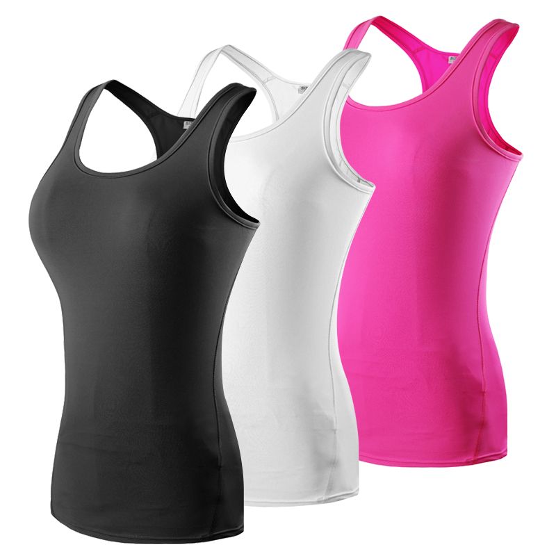 2021 2016 New Women Quick Dry Sleeveless Shirts Fitness Exercise