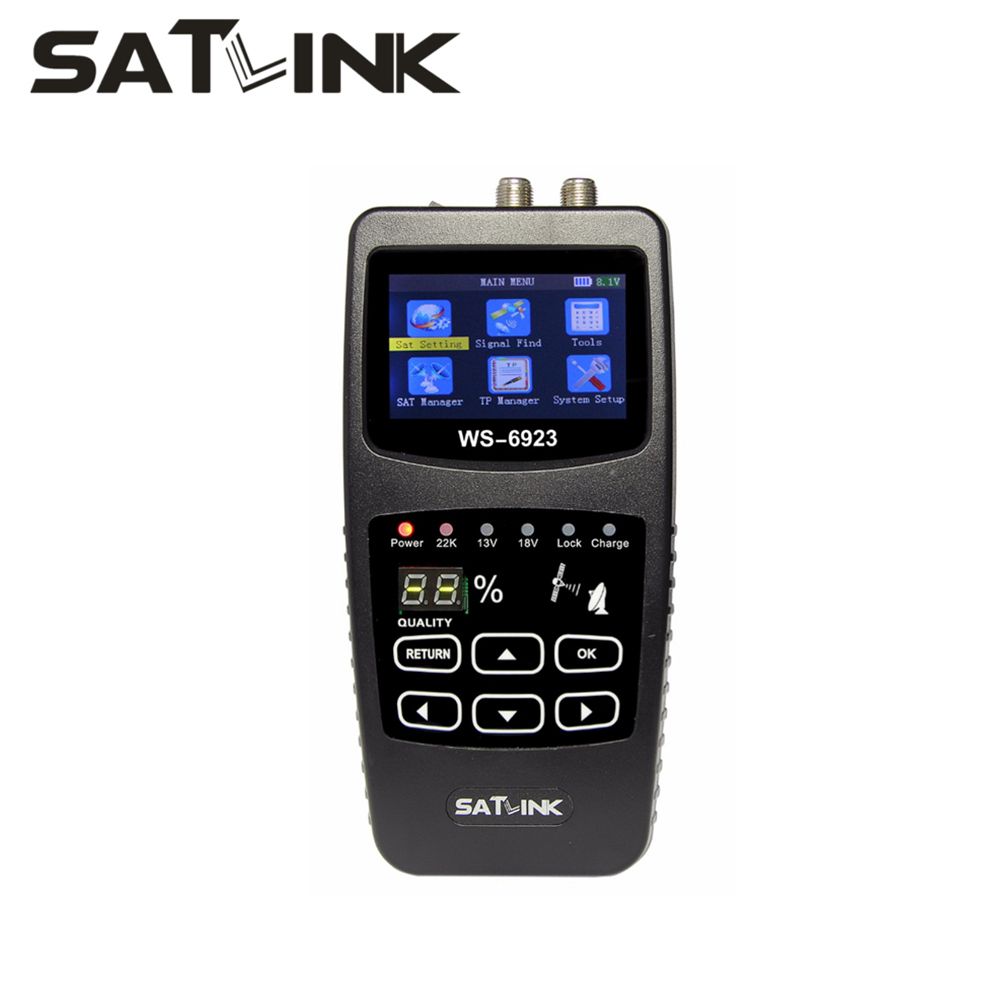Black 0/22khz Tone SATlink WS-6923 Digital Satellite Signal Finder Support DISEQC 1.0/1.1 Black 0/22khz Tone SATlink WS-6923 Digital Satellite Signal Finder Support DISEQC 1.0/1.1