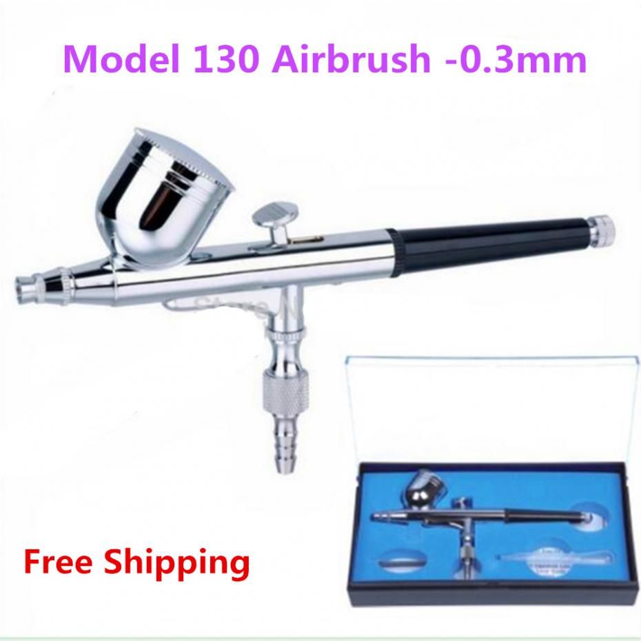 Model 130 New 0.3mm Air Brush Mini Paint Spray Gun Dual Action Airbrush