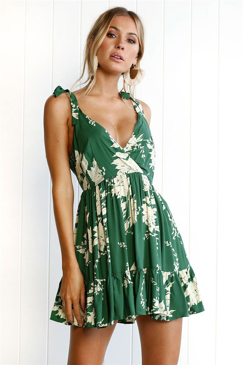 halter neck beach dress