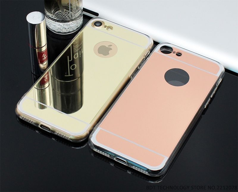 Wholesale New Fashion Rose Gold Luxury Mirror Soft Clear Tpu Case