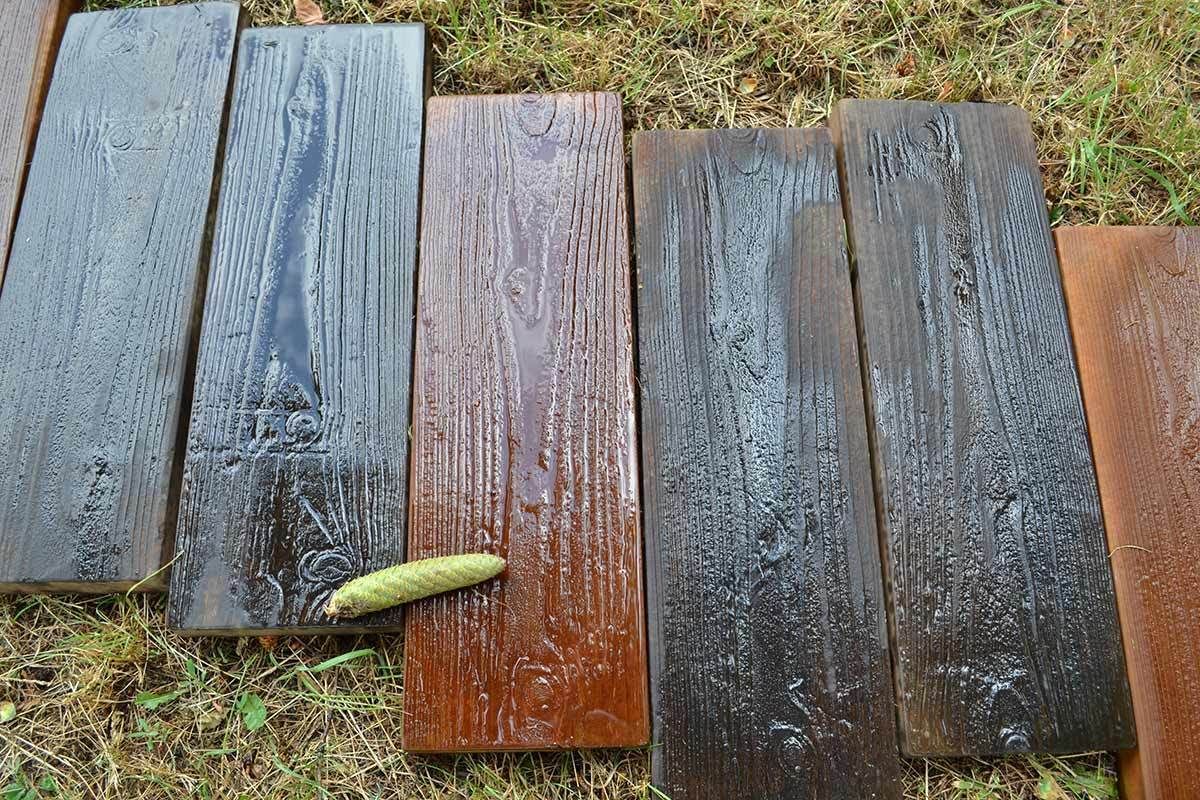 2019 Set Molds Old Wooden Boards Concrete Mould Garden
