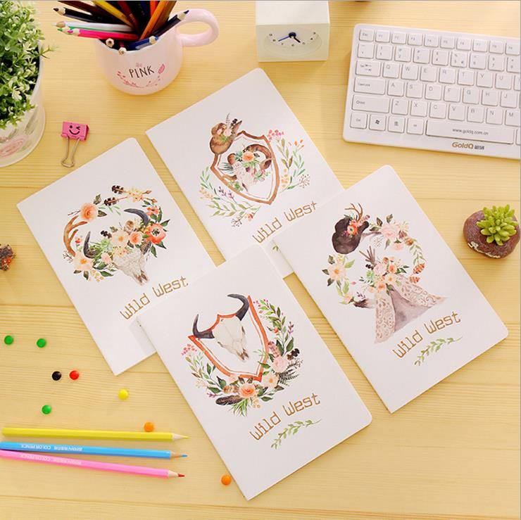 2020 Cute Mini Vintage Flower Notebook