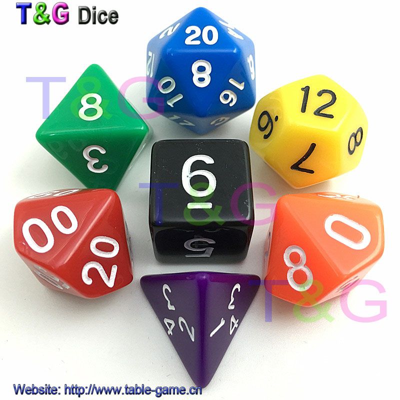 14 lot Multi-sided Dice Set for DND MTG   Table Games D4-D20 
