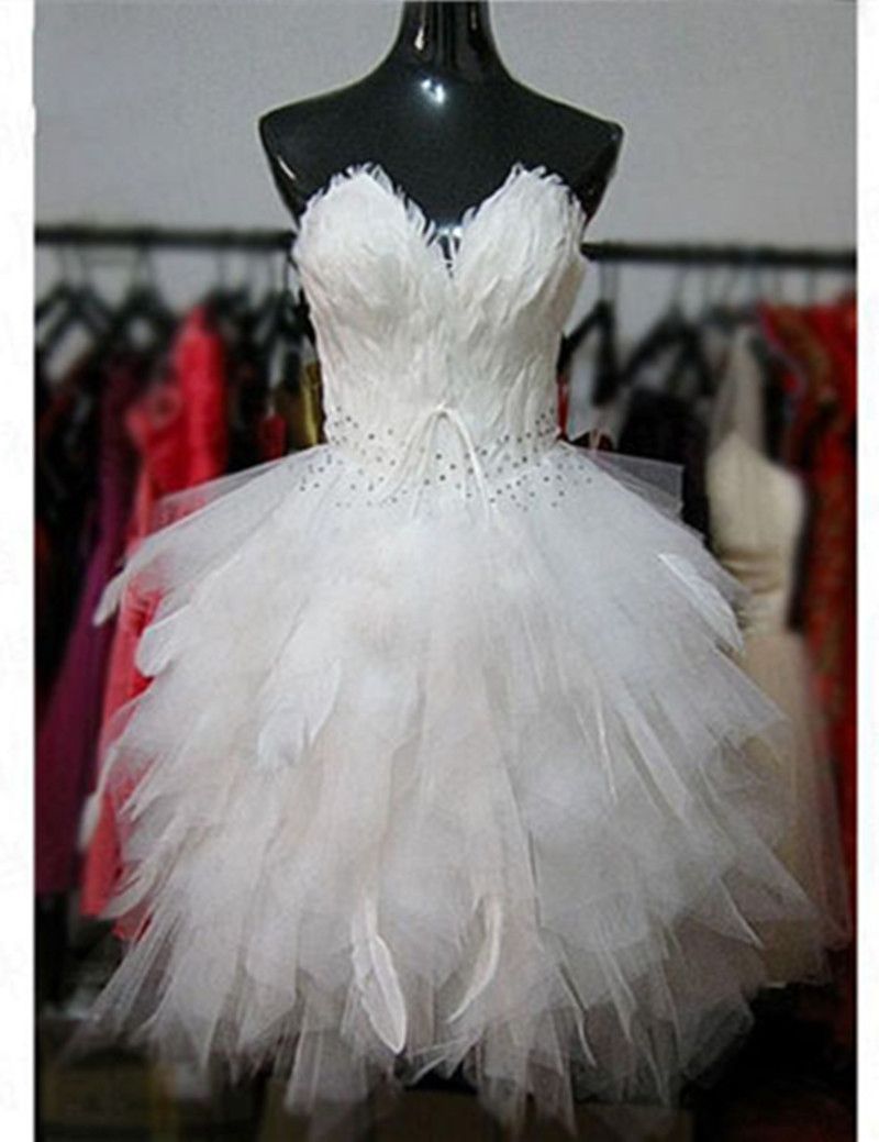 robe plume mariage