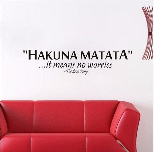 D599 Hakuna Matata Monster High Pegatinas Removable Adesivo De Parede Wall Stickers Home Decoration Creative Kids Bedroom Decor Art Deco Wall Stickers