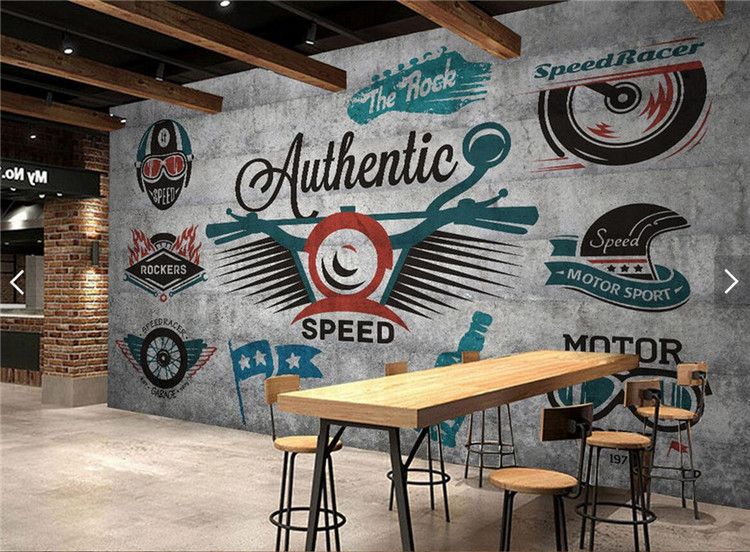 European Vintage Wallpaper Graffiti Photo Wall Mural Landscape For