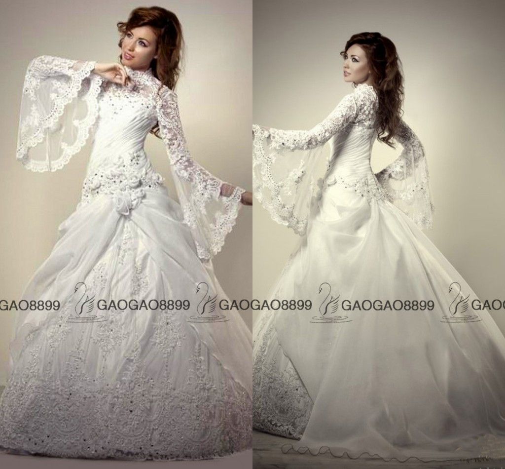 Vestidos de novia musulmanes Vestido de fiesta de Turquía Cuello alto Modesto Medio Oriente Dubai Árabe Vestidos de novia musulmanes Vestido de fiesta de Turquía Cuello alto Modesto Medio Oriente Dubai Árabe