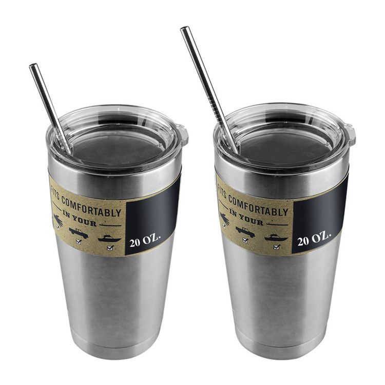 YETI STAINLESS STEEL DRINKING STRAWS With Cleaning Brush Set Retail