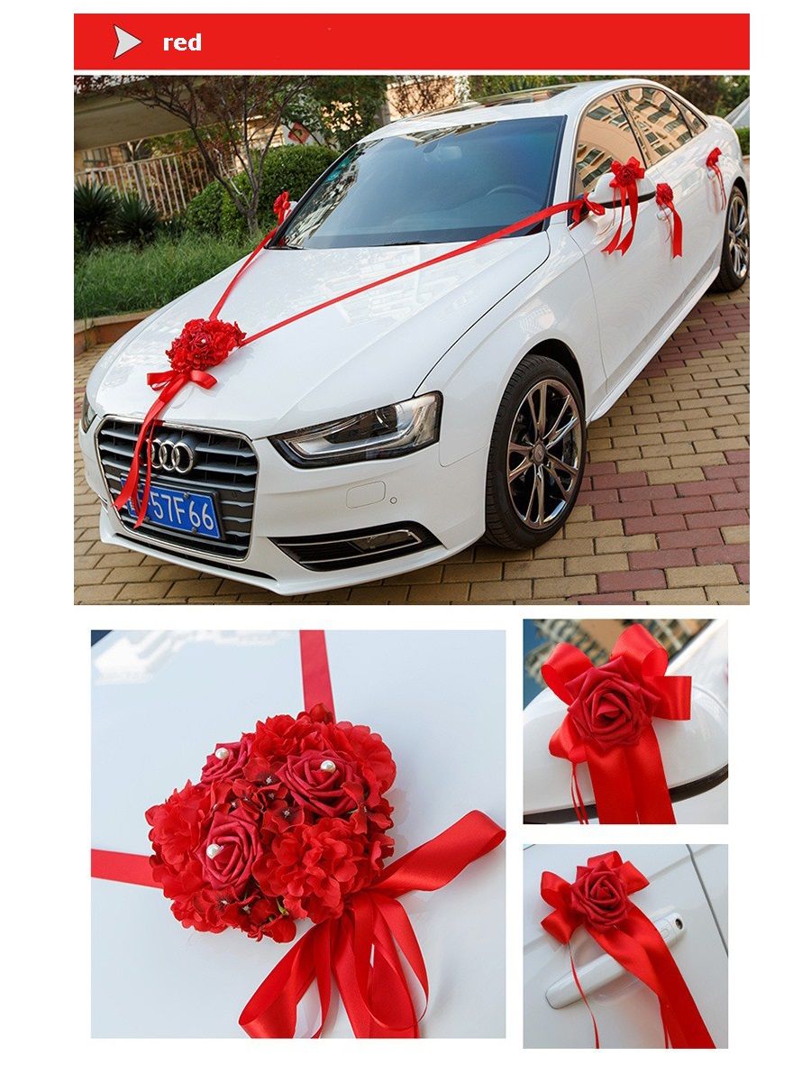 Wedding Ribbon For Car Wedding Car Ribbon Married Car Decorations Bridal Car Decoration