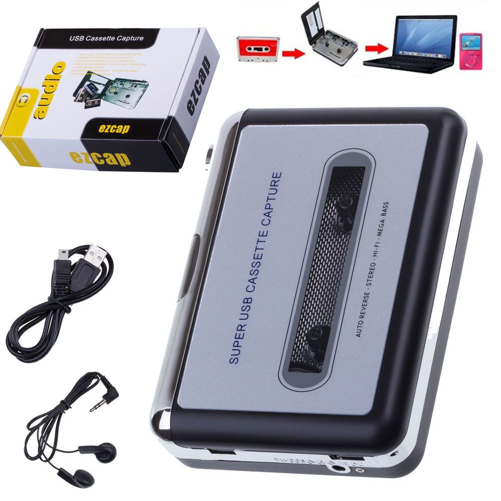 Original EZCAP Portable USB Tape Cassette To MP3 Digital IPhone IPad PC