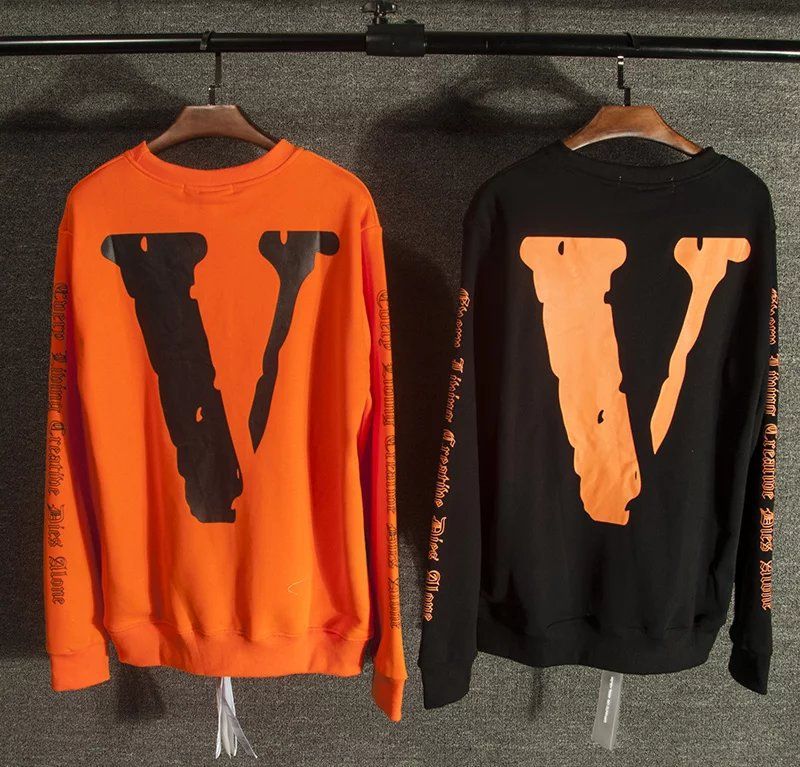Hiphop VLONE X Off White T Shirt Kanye West Harajuku Kpop Friends Printed Tops Long Sleeve T Shirt Clothes From Yejiamei08, $30.36 | DHgate.Com
