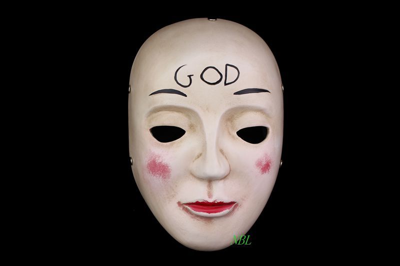 profesional Rebelión rociar Mascarada de purga de la película DIOS Máscara de resina Tamaño adulto  Disfraz de Cosply Halloween