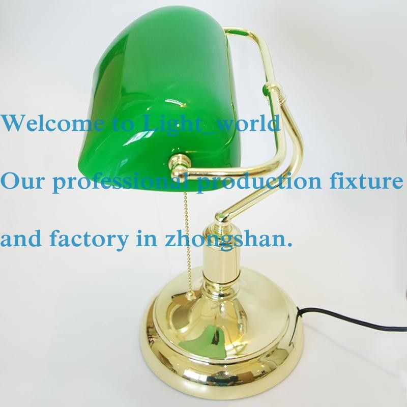 Vintage Bank Table Lamps Retro Brass Bankers Lamp Green Vintage Bank Table Lamps Retro Brass Bankers Lamp Green Glass Lampshade Office Study Room