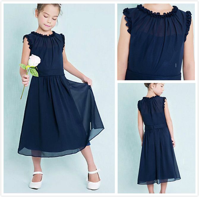 jr bridesmaid dresses navy blue