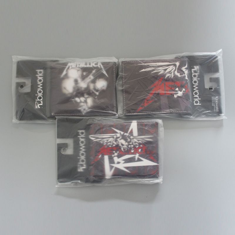 European American Hot Rock Band Music Heavy Metal Band Metallica Bi-fold Wallet 