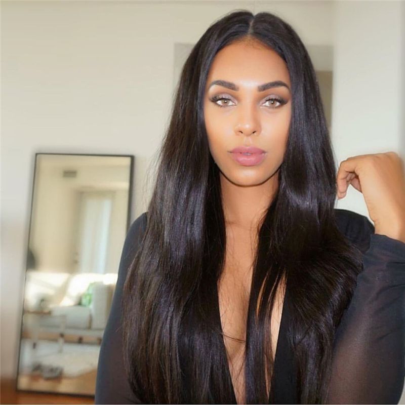 Top Quality Natural Straight Hair Full Lace Wigs Lace Front Wig