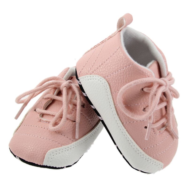 Nuevos zapatillas de deporte walkers Zapatillas cuna blanda Newborn Girls Boys PU