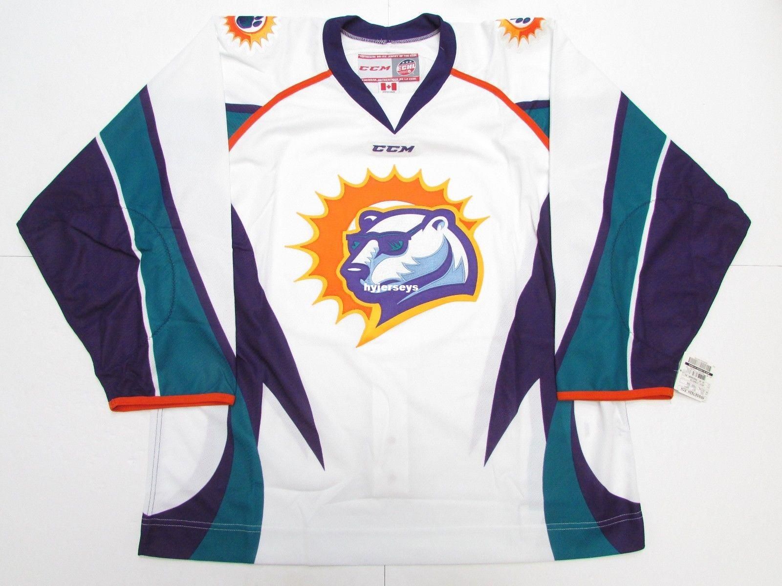 Costumi Personalizzati ORLANDO SOLAR BEARS ECHL Maglie Da Hockey Su ...