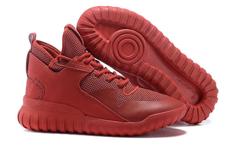 red tubular x shoes