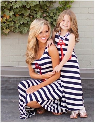 father mother baby dress