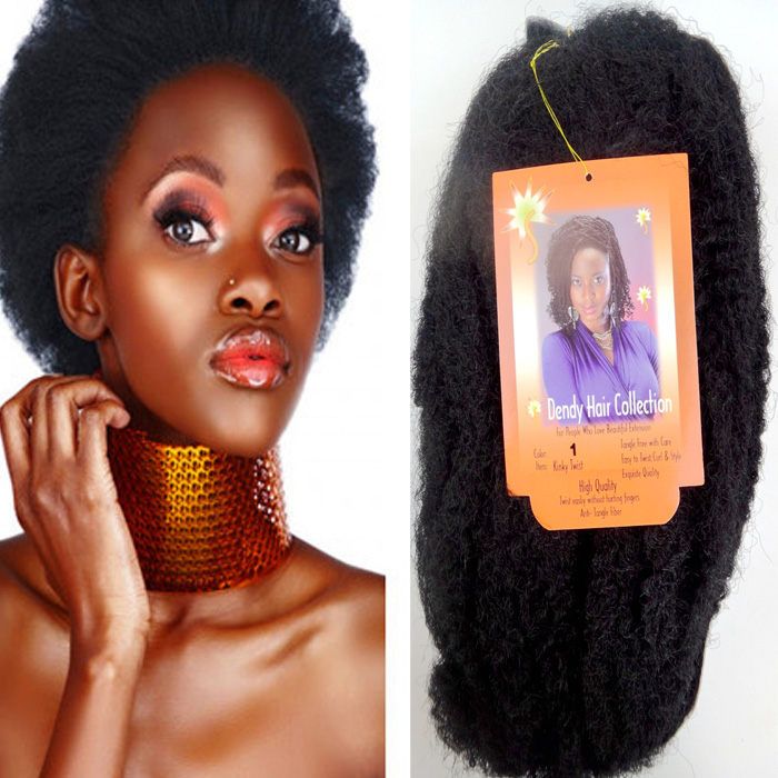 2019 Synthetic Braiding Hair Extension Bulk Dark Brown Hair Kinky