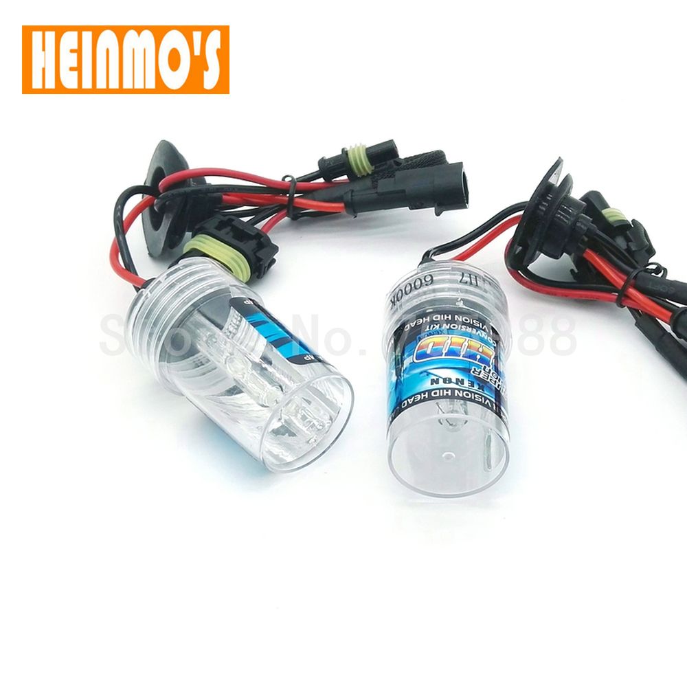 Heinmo 1 Pair 55W HID Car Headlight Xenon HID Conversion Kit Auto Replacement Xenon H3 H7 H9 H11 H8 H1 9005 9006 880 881 HB3 HB4 4300K, H7