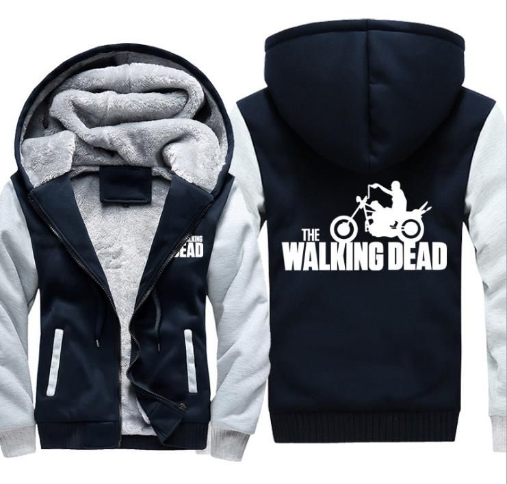 walking dead zip up moletom com capuzs
